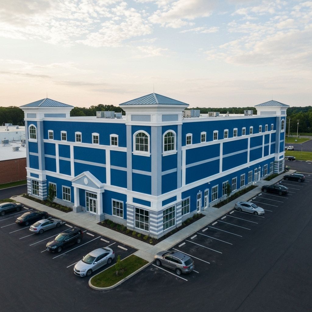 Exterior commercial building